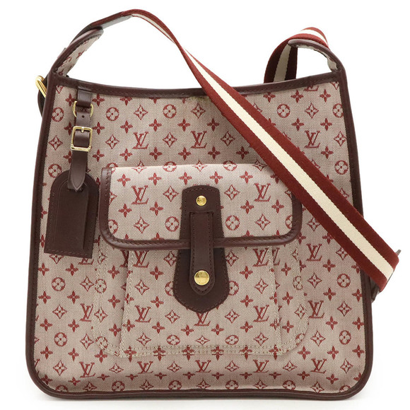 LOUIS VUITTON Red Monogram Leather Shoulder Bag - Picture 1 of 9